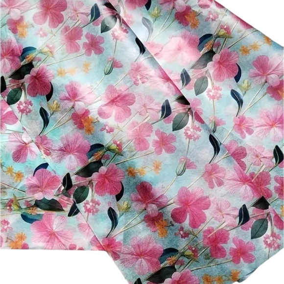 25 Sheets Floral Tissue , Gift Wrapping Paper - Picture 1 of 11